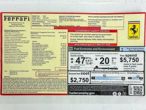 Certified 2023 Ferrari 296 GTB RWD image 32