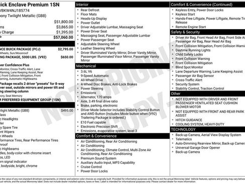 Used 2022 Buick Enclave Premium w/ Experience Buick Package image 5