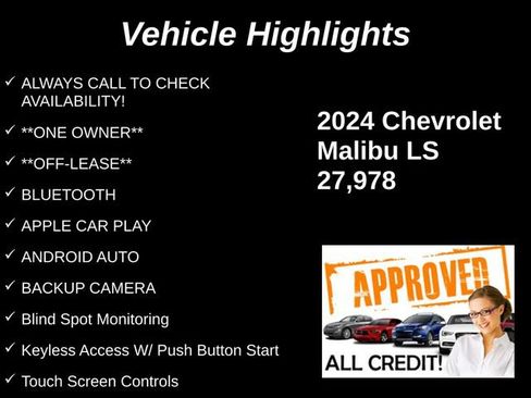 Used 2024 Chevrolet Malibu LS w/ Driver Confidence Package FWD image 9