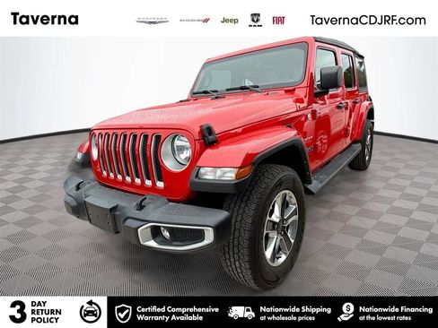 Used 2022 Jeep Wrangler Unlimited Sahara w/ Cold Weather Group AWD/4WD image 1