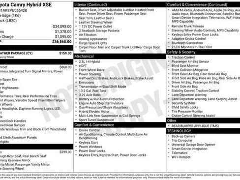 Used 2023 Toyota Camry XSE w/ Cold Weather Package FWD image 3