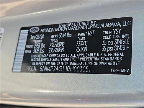 Certified 2024 Hyundai Santa Fe SEL FWD image 30