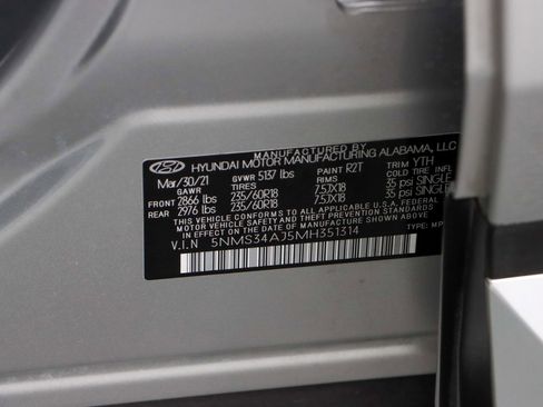 Used 2021 Hyundai Santa Fe SEL w/ Convenience + Premium Package image 33