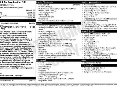 Used 2016 Buick Enclave Leather w/ Enclave Tuscan Edition image 46