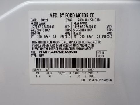 Used 2021 Ford Edge SEL w/ Convenience Package AWD/4WD image 30