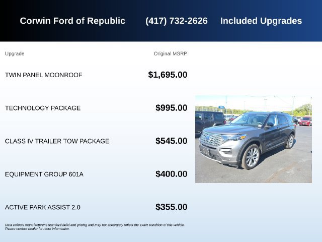 Used 2023 Ford Explorer Platinum w/ Technology Package AWD/4WD image 5