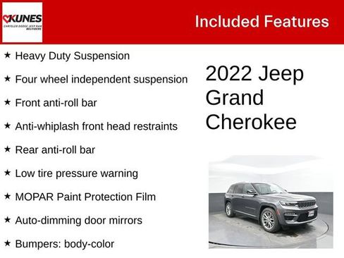 Used 2022 Jeep Grand Cherokee Summit w/ MOPAR Finishing Package AWD/4WD image 4