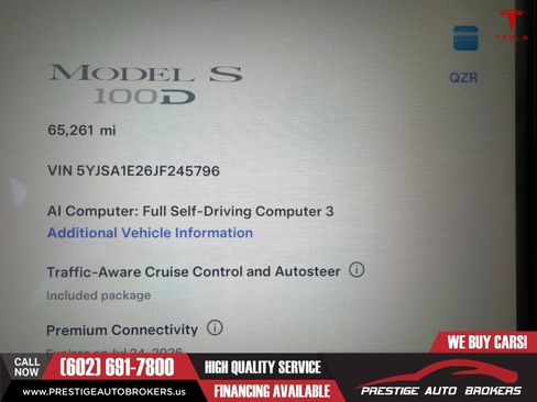 Used 2018 Tesla Model S 100D AWD/4WD image 34