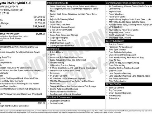 Certified 2025 Toyota RAV4 XLE w/ Convenience Package AWD/4WD image 36