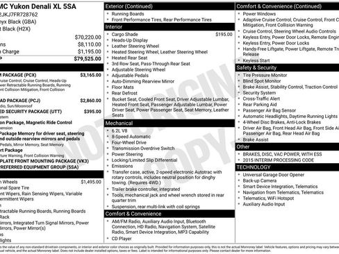 Used 2015 GMC Yukon XL Denali w/ Premium Package image 7