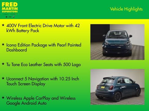 New 2026 FIAT 500 e Icona w/ Quick Order Package 21R FWD image 8