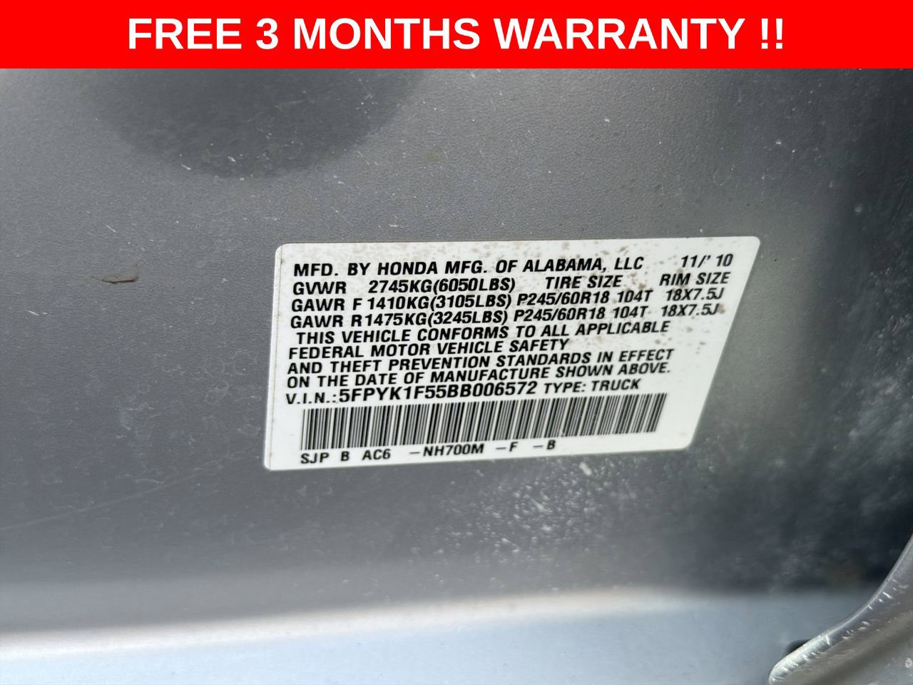 Used 2011 Honda Ridgeline RTL image 25