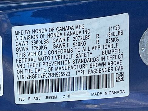 Used 2024 Honda Civic Sport image 30