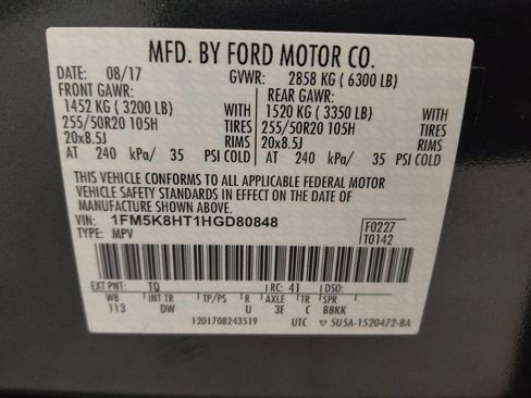 Used 2017 Ford Explorer Platinum AWD/4WD image 33