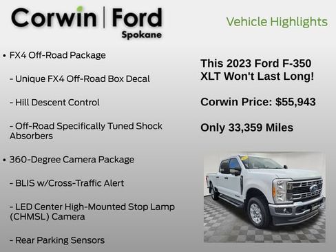 Used 2023 Ford F350 XLT w/ 360-Degree Camera Package image 7