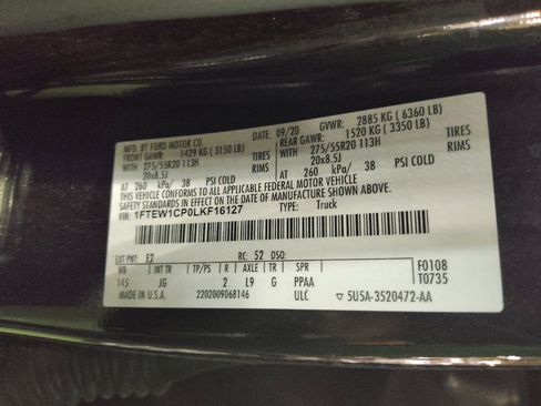 Used 2020 Ford F150 XL w/ Equipment Group 101A Mid RWD image 33