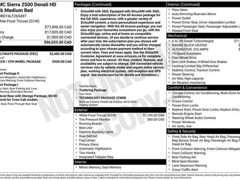 Used 2020 GMC Sierra 2500 Denali w/ Denali Ultimate Package AWD/4WD image 68