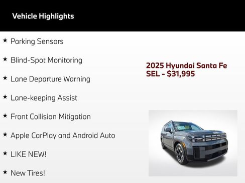 Used 2025 Hyundai Santa Fe SEL FWD image 72