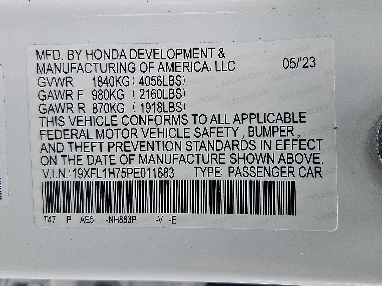 Used 2023 Honda Civic EX-L image 28
