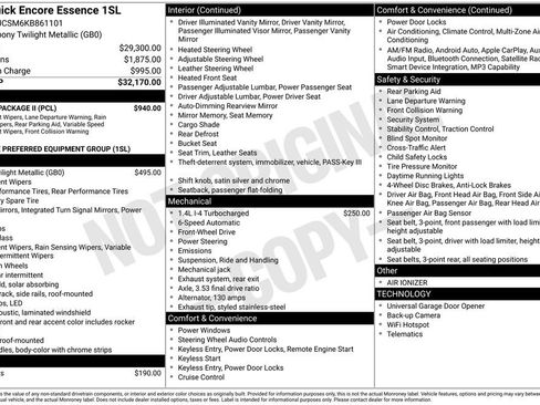 Used 2019 Buick Encore Essence w/ Safety Package II FWD image 3