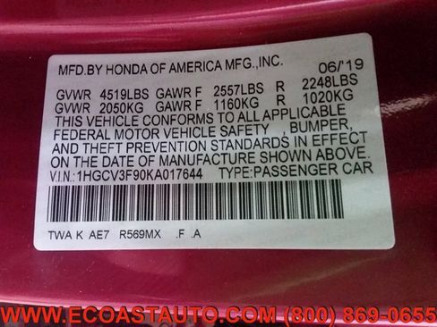 Used 2019 Honda Accord Touring image 18