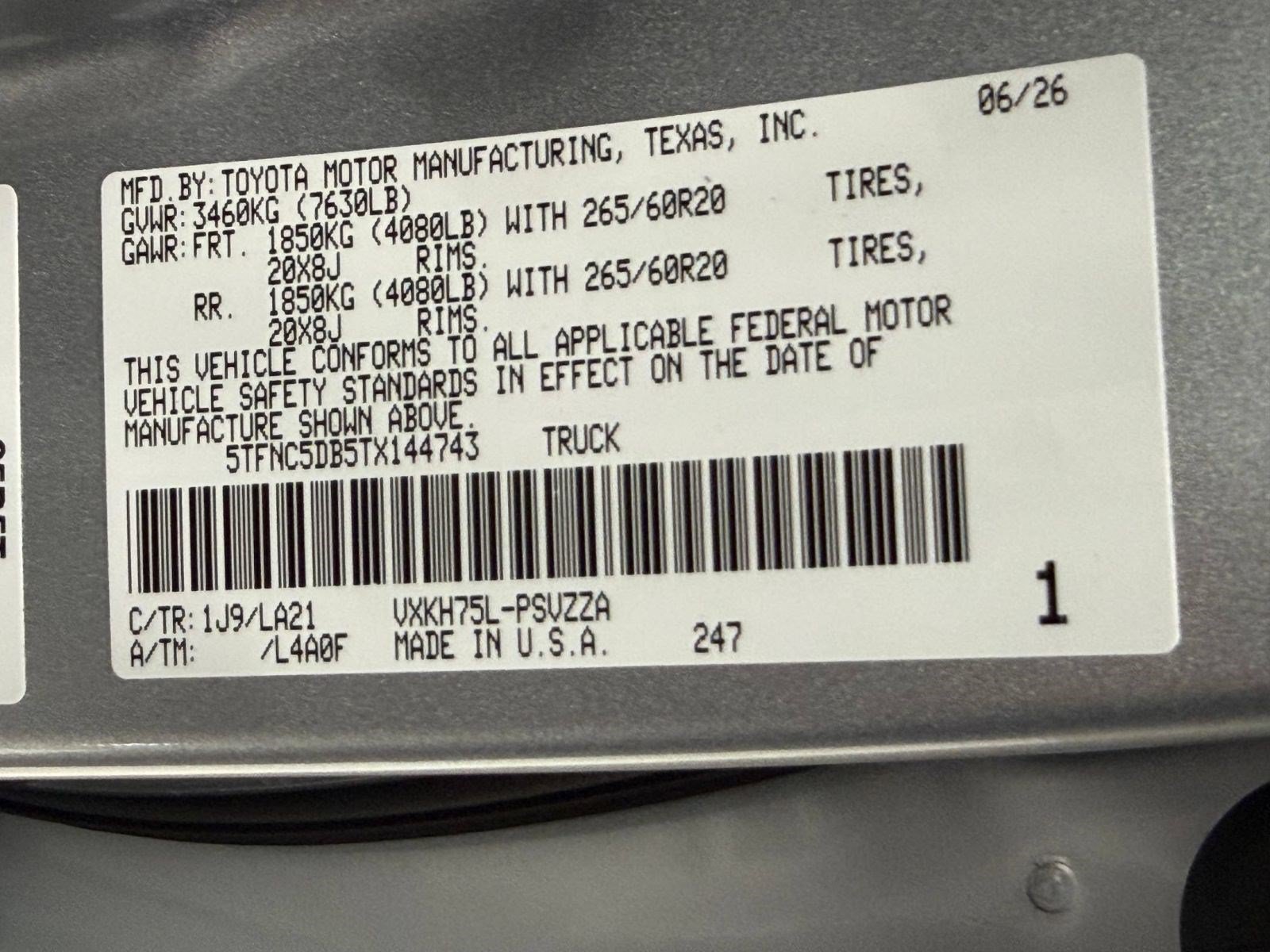New 2026 Toyota Tundra Platinum AWD/4WD image 26