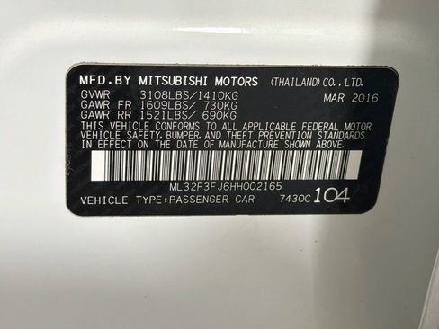Used 2017 Mitsubishi Mirage G4 ES FWD image 28