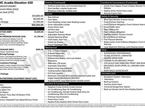 New 2026 GMC Acadia Elevation w/ Black Edition FWD image 6