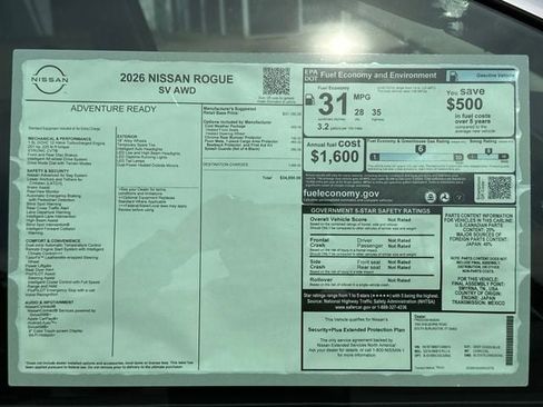 New 2026 Nissan Rogue SV w/ Cold Weather Package image 7