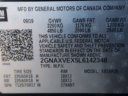 Used 2020 Chevrolet Equinox LT AWD/4WD image 46