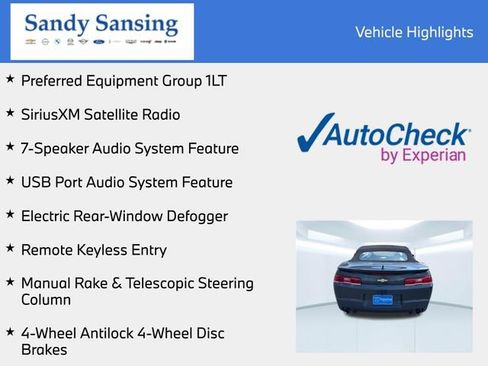 Used 2015 Chevrolet Camaro LT RWD image 7