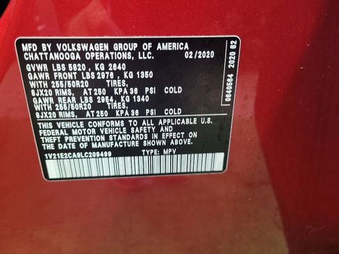 Used 2020 Volkswagen Atlas Cross Sport SE image 33