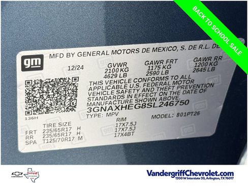 Certified 2025 Chevrolet Equinox LT FWD image 11