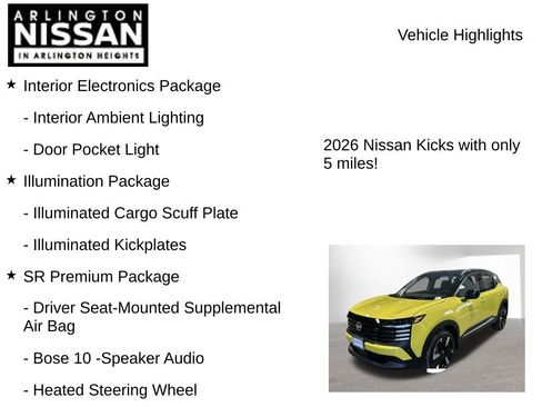 New 2026 Nissan Kicks SR w/ SR Premium Package image 8