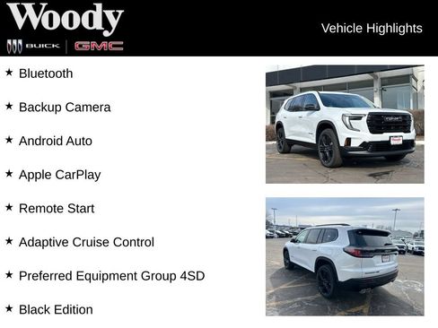 New 2026 GMC Acadia Elevation w/ Black Edition AWD/4WD image 3