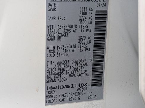 Used 2024 Nissan Titan PRO-4X w/ Off Road Protection Package image 27