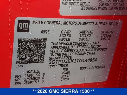 New 2026 GMC Sierra 1500 Elevation AWD/4WD image 43