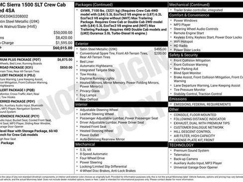 Used 2019 GMC Sierra 1500 SLT w/ SLT Premium Plus Package image 31