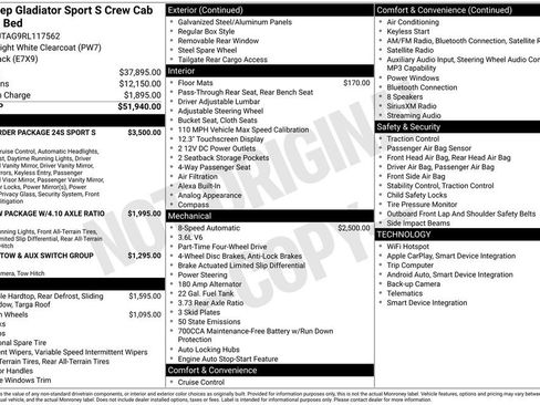 Used 2024 Jeep Gladiator Sport AWD/4WD image 6