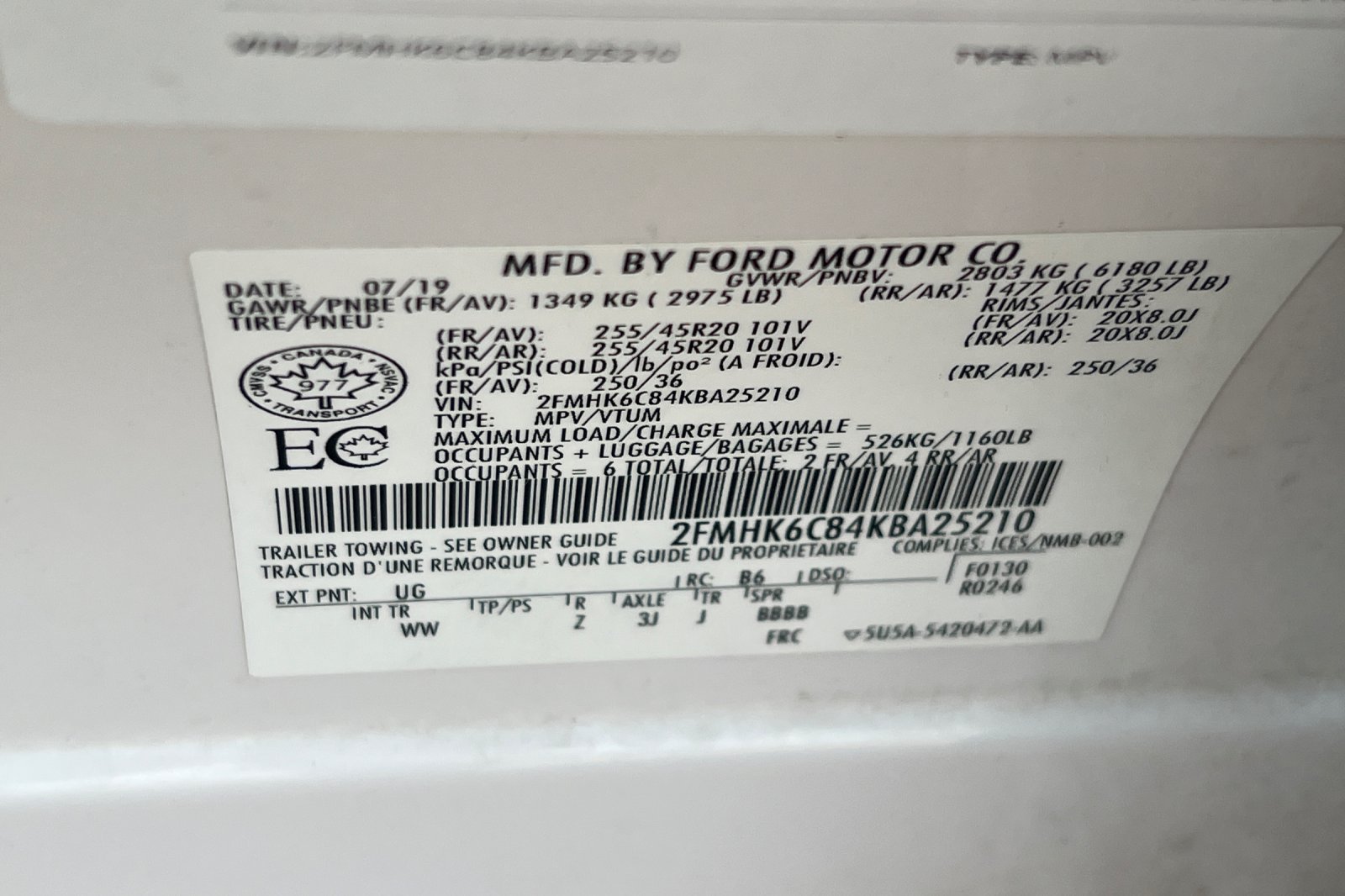 Used 2019 Ford Flex SEL w/ Equipment Group 202A AWD/4WD image 32