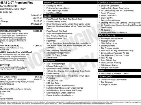 Used 2016 Audi A6 2.0T Premium Plus w/ Premium Plus Package image 40