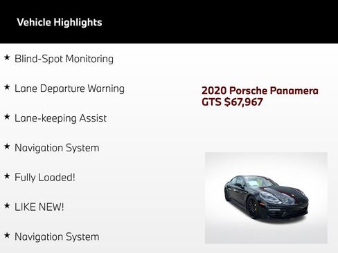 Used 2020 Porsche Panamera GTS AWD/4WD image 4