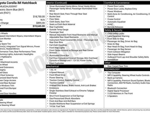 Used 2017 Toyota Corolla iM FWD image 2
