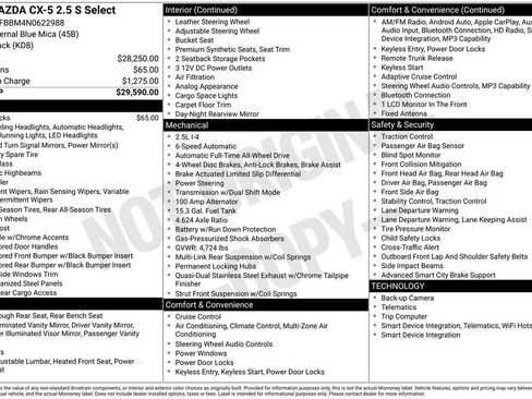 Used 2022 MAZDA CX-5 AWD 2.5 S w/ Select Package image 29