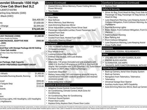 New 2026 Chevrolet Silverado 1500 High Country w/ Technology Package image 26