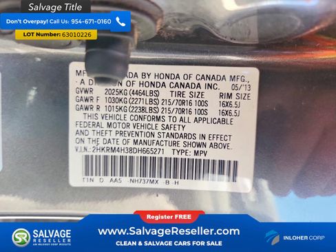 Used 2013 Honda CR-V LX image 16