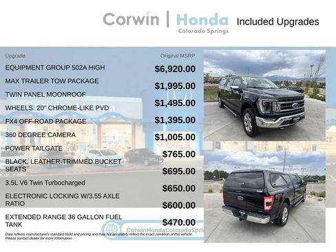 Used 2021 Ford F150 Lariat w/ Equipment Group 502A High AWD/4WD image 4