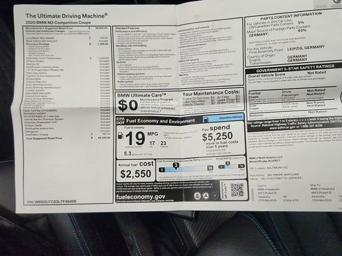 Used 2020 BMW M2 Competition w/ Executive Package image 36