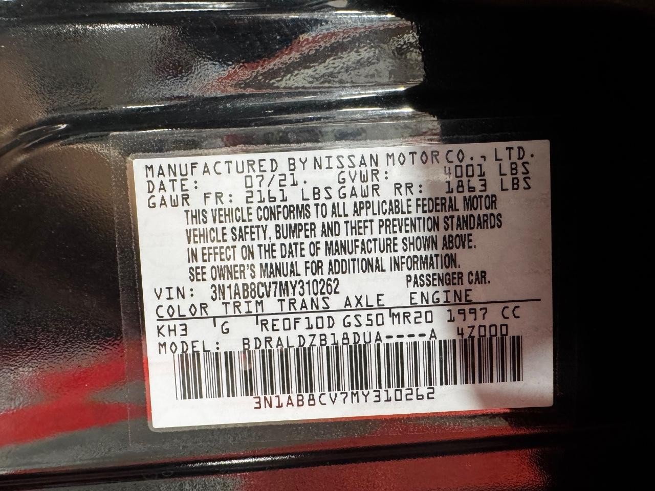 Used 2021 Nissan Sentra SV FWD image 25