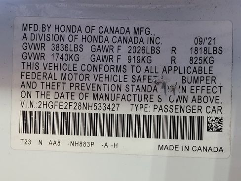Used 2022 Honda Civic LX image 33